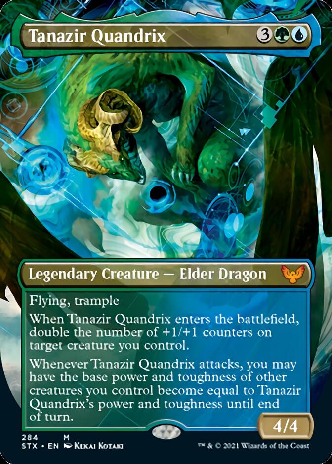 Tanazir Quandrix (Borderless Alternate Art) [Strixhaven: School of Mages] | Boutique FDB TCG