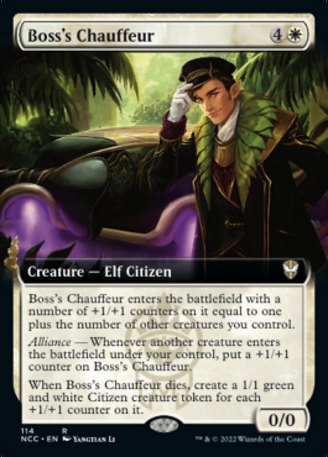 Boss's Chauffeur (Extended Art) [Streets of New Capenna Commander] | Boutique FDB TCG