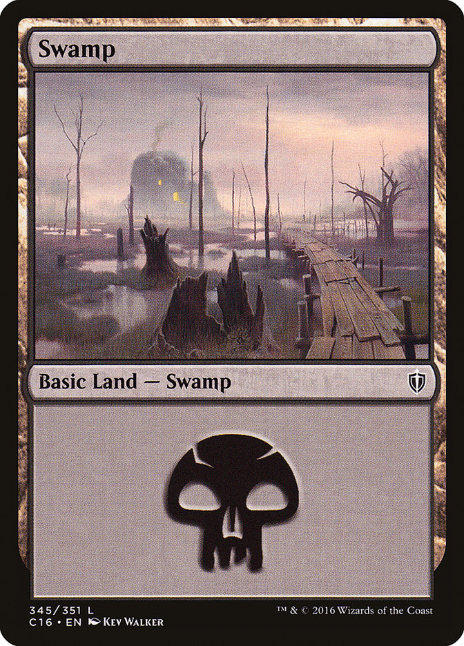 Swamp (345) [Commander 2016] | Boutique FDB TCG