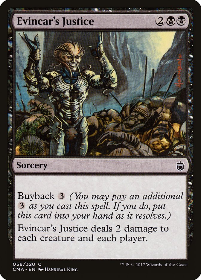 Evincar's Justice [Commander Anthology] | Boutique FDB TCG