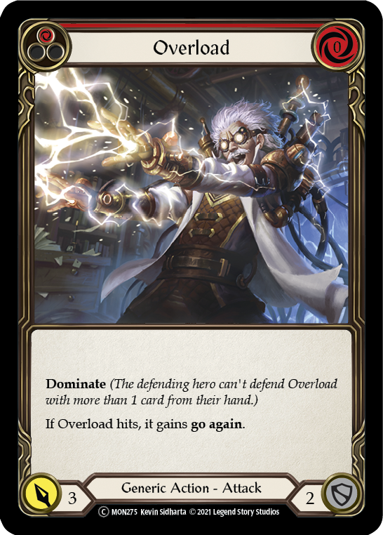 Overload (Red) [U-MON275] (Monarch Unlimited)  Unlimited Normal | Boutique FDB TCG