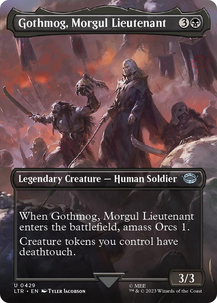 Gothmog, Morgul Lieutenant (Borderless Alternate Art) [The Lord of the Rings: Tales of Middle-Earth] | Boutique FDB TCG