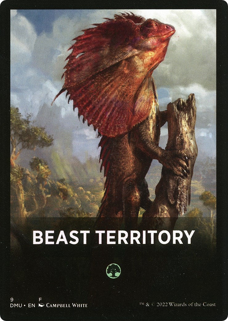 Beast Territory Theme Card [Dominaria United Tokens] | Boutique FDB TCG