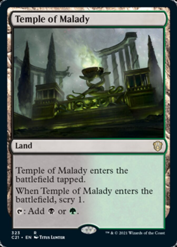 Temple of Malady [Commander 2021] | Boutique FDB TCG