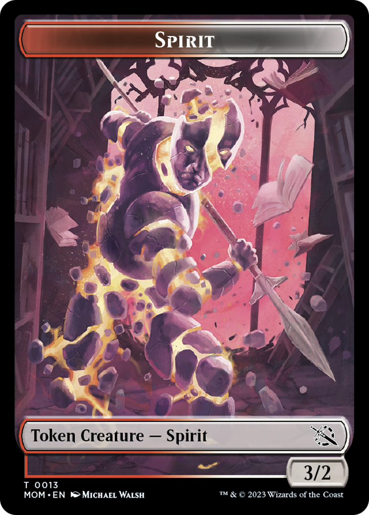 Warrior // Spirit (13) Double-Sided Token [March of the Machine Tokens] | Boutique FDB TCG