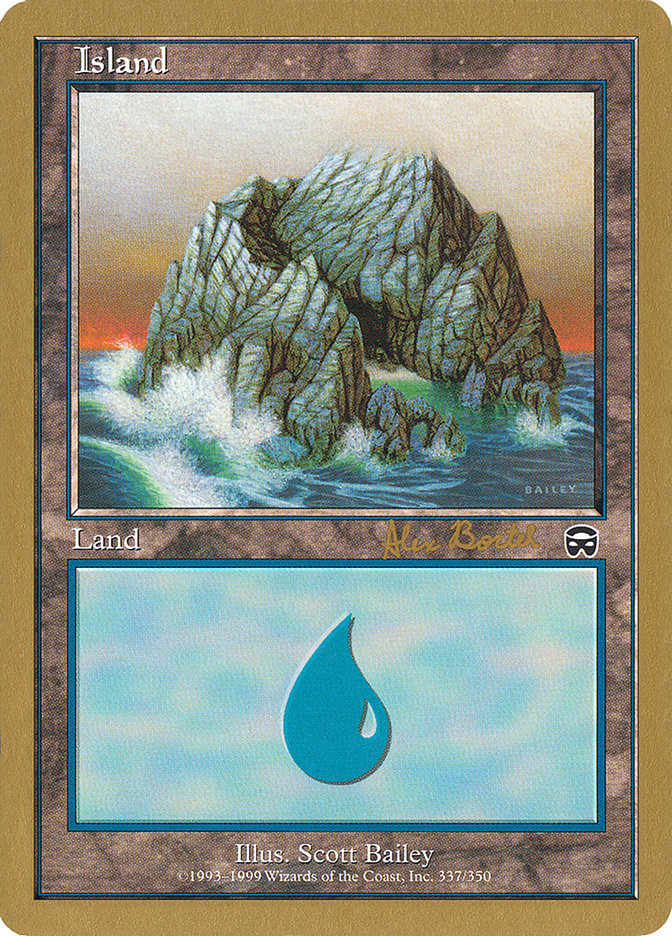 Island (ab337a) (Alex Borteh) [World Championship Decks 2001] | Boutique FDB TCG