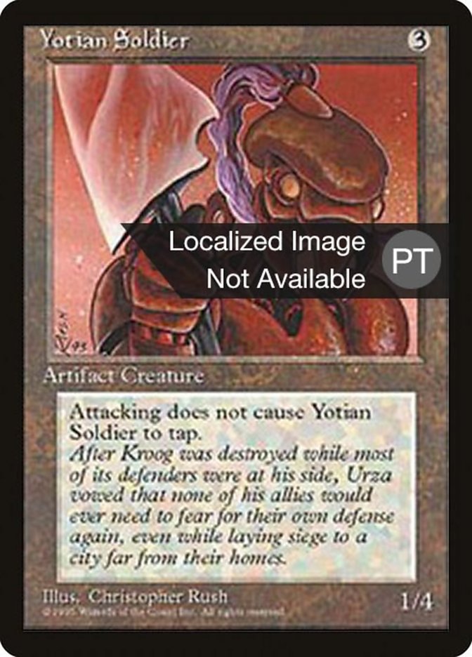 Yotian Soldier [Fourth Edition (Foreign Black Border)] | Boutique FDB TCG