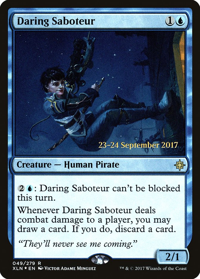 Daring Saboteur [Ixalan Prerelease Promos] | Boutique FDB TCG