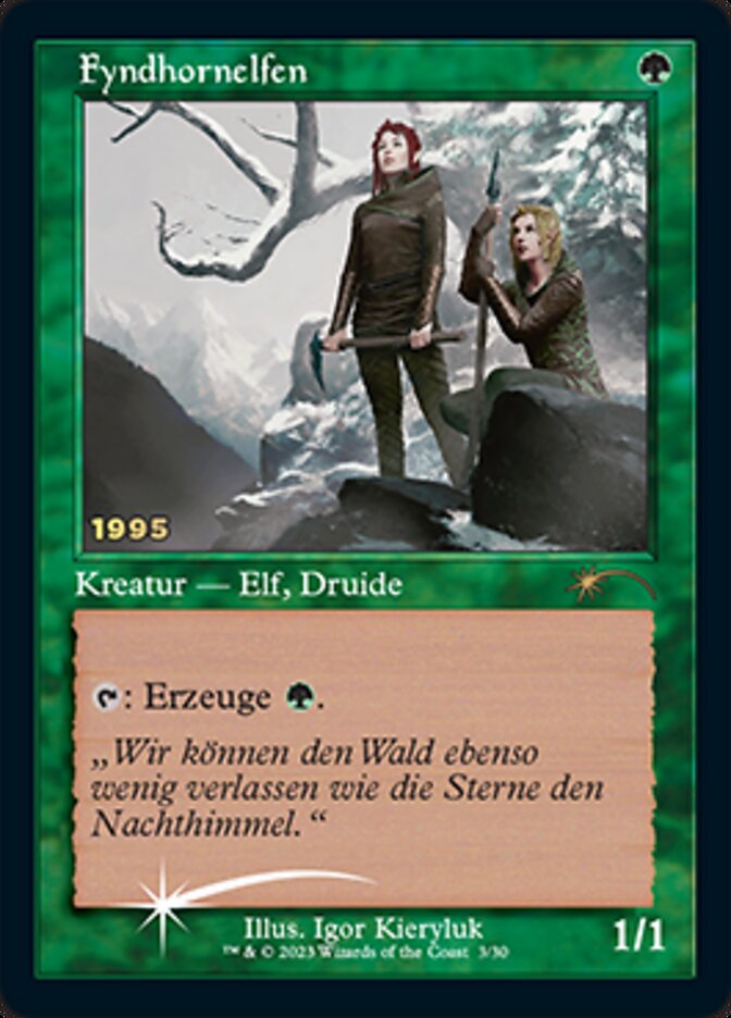 Fyndhornelfen (Fyndhorn Elves) [30th Anniversary Promos] | Boutique FDB TCG