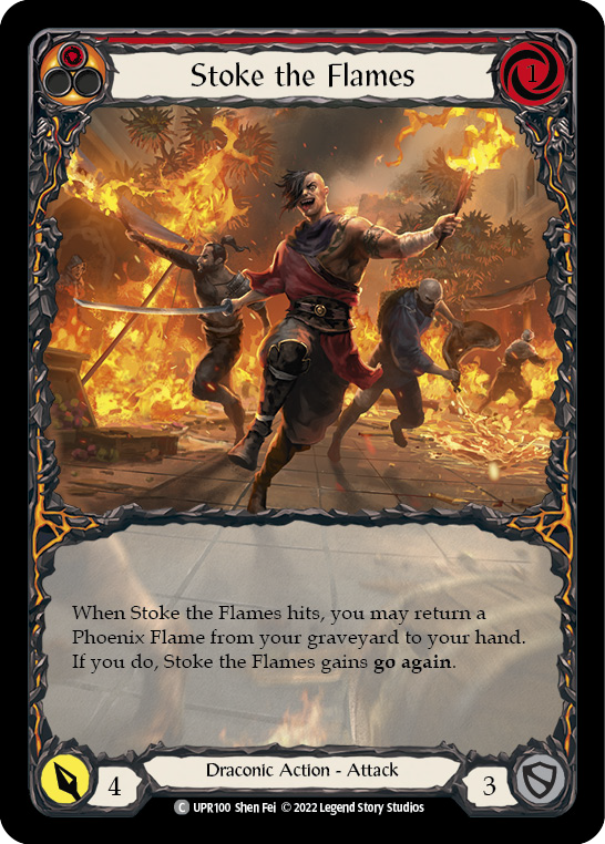 Stoke the Flames (Extended Art) [UPR100] (Uprising)  Rainbow Foil | Boutique FDB TCG