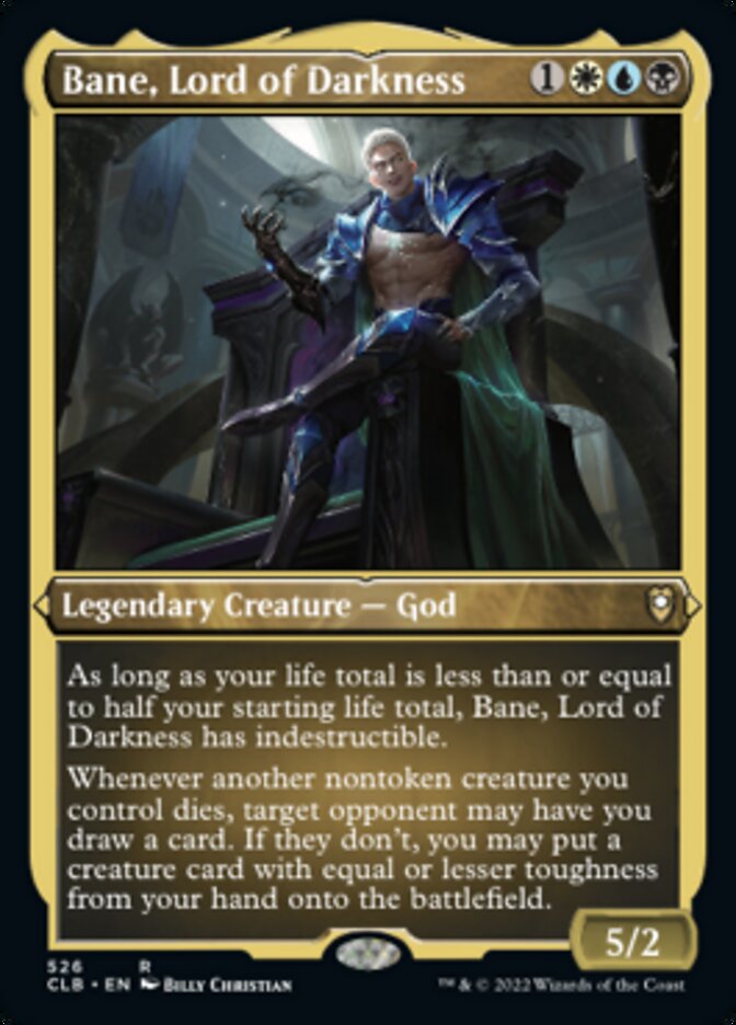 Bane, Lord of Darkness (Foil Etched) [Commander Legends: Battle for Baldur's Gate] | Boutique FDB TCG