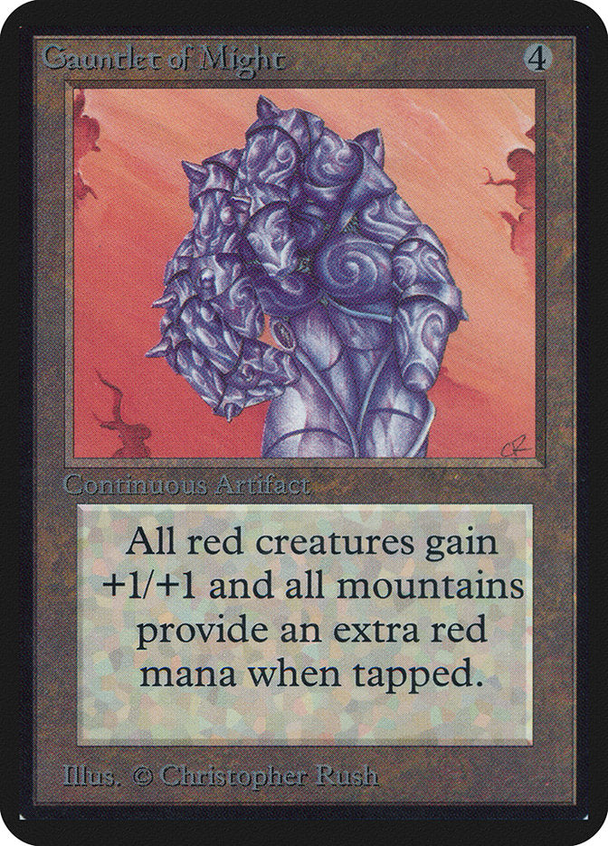 Gauntlet of Might [Alpha Edition] | Boutique FDB TCG