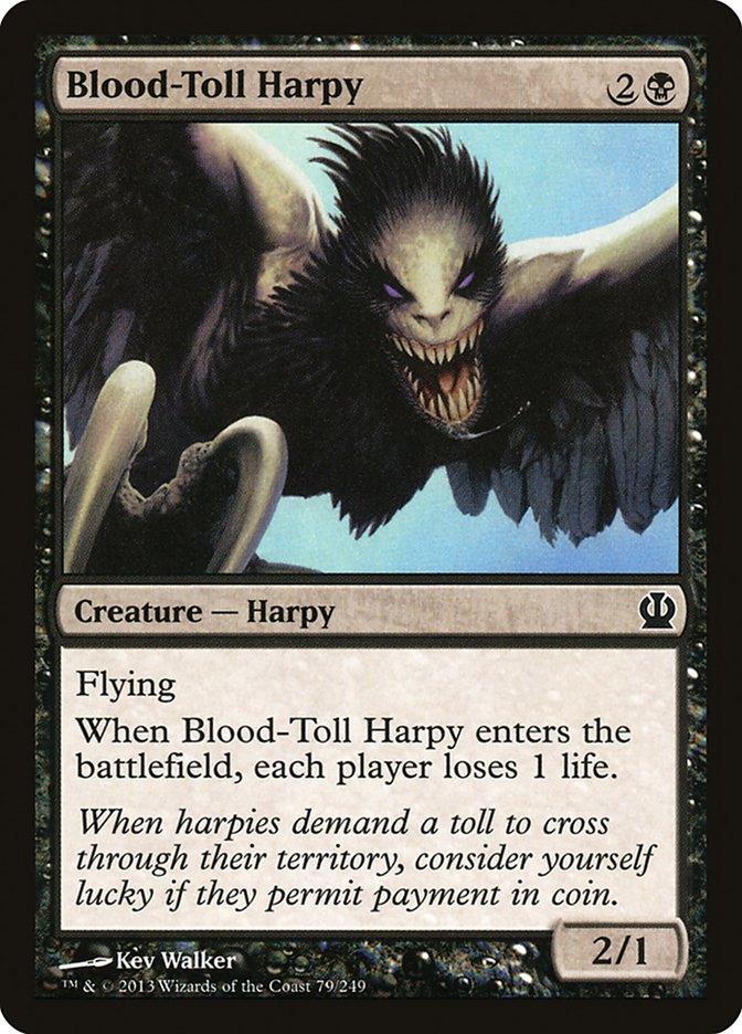 Blood-Toll Harpy [Theros] | Boutique FDB TCG