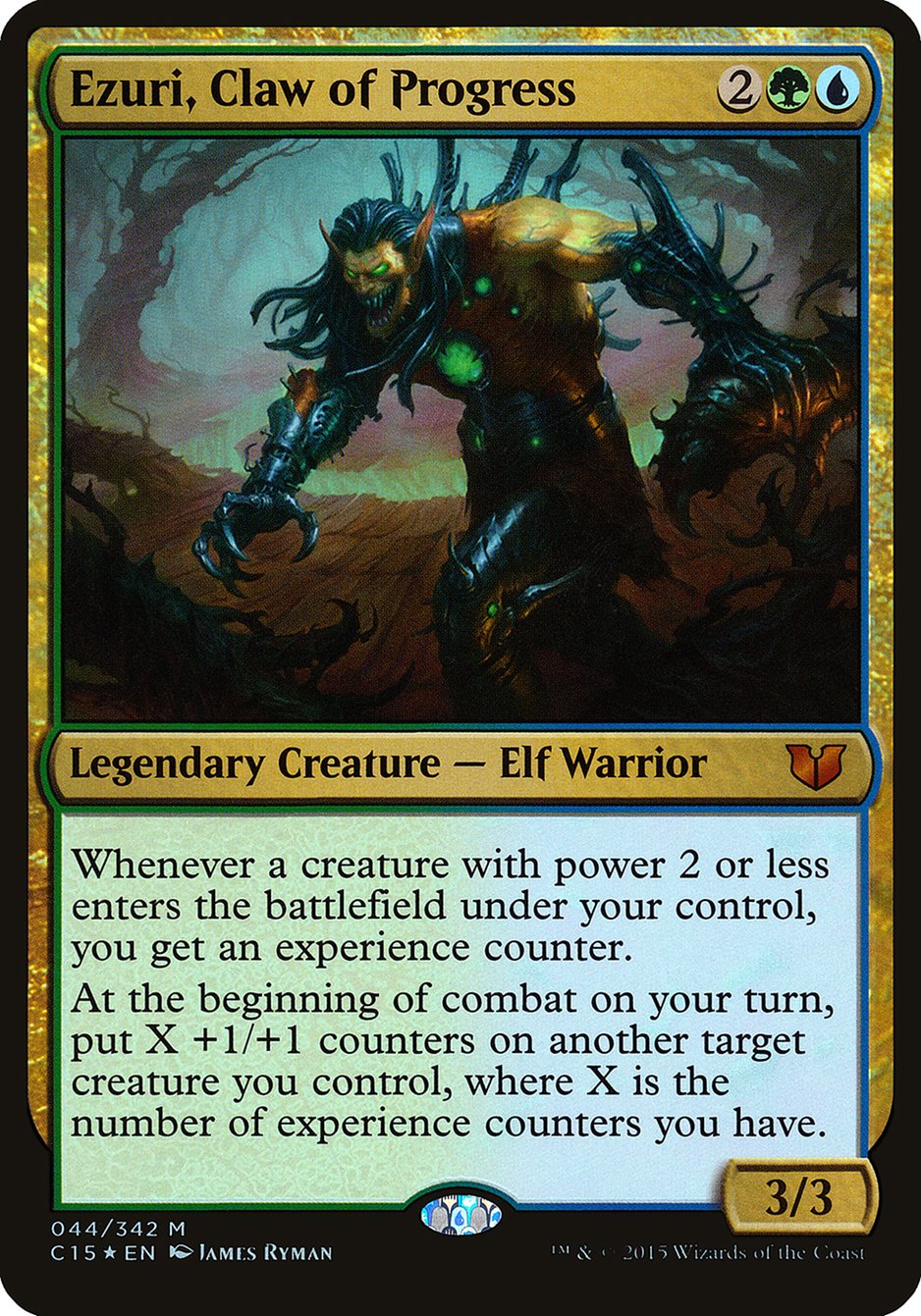 Ezuri, Claw of Progress (Oversized) [Commander 2015 Oversized] | Boutique FDB TCG