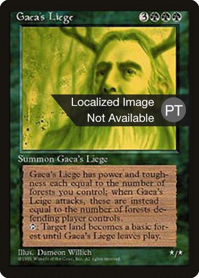 Gaea's Liege [Fourth Edition (Foreign Black Border)] | Boutique FDB TCG