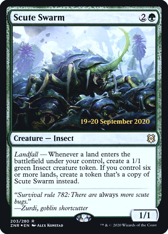 Scute Swarm [Zendikar Rising Prerelease Promos] | Boutique FDB TCG