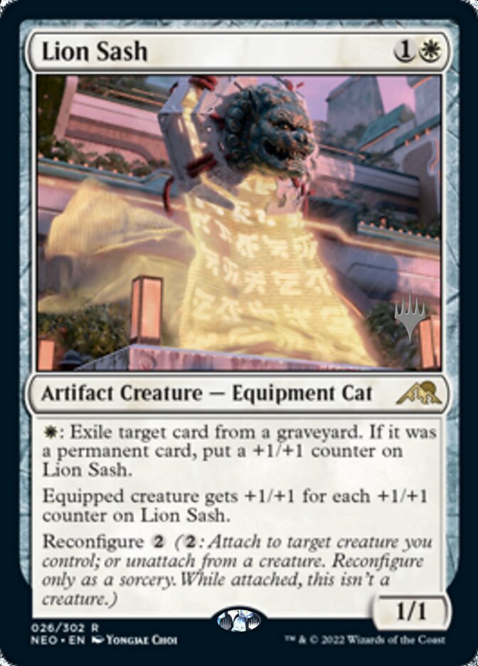 Lion Sash (Promo Pack) [Kamigawa: Neon Dynasty Promos] | Boutique FDB TCG