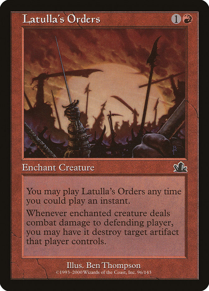Latulla's Orders [Prophecy] | Boutique FDB TCG