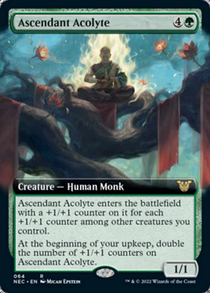 Ascendant Acolyte (Extended Art) [Kamigawa: Neon Dynasty Commander] | Boutique FDB TCG