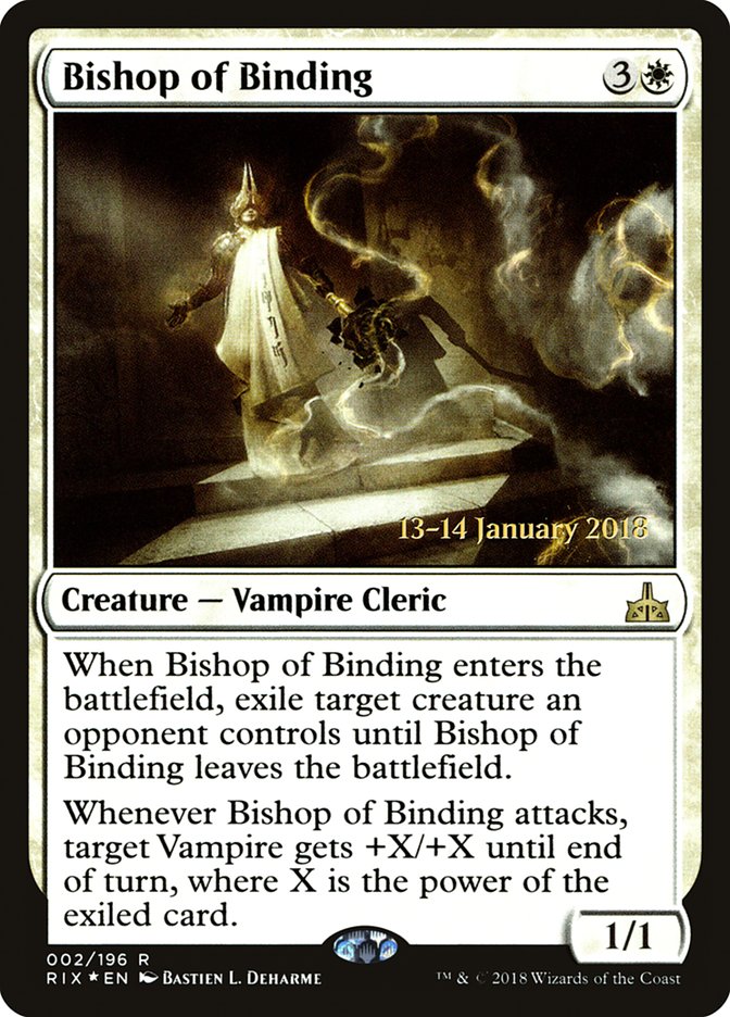 Bishop of Binding [Rivals of Ixalan Prerelease Promos] | Boutique FDB TCG