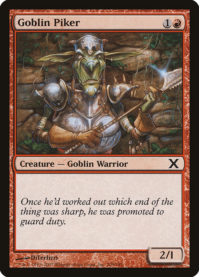 Goblin Piker [Tenth Edition] | Boutique FDB TCG