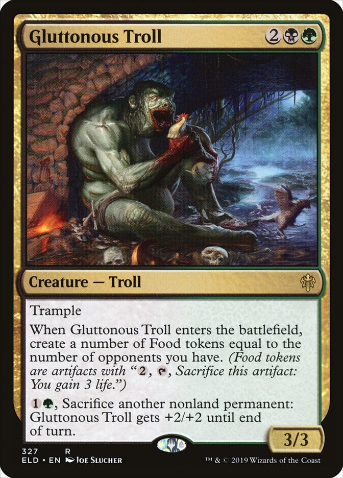 Gluttonous Troll [Throne of Eldraine] | Boutique FDB TCG