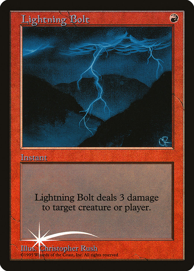 Lightning Bolt [Judge Gift Cards 1998] | Boutique FDB TCG