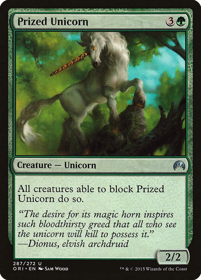 Prized Unicorn [Magic Origins] | Boutique FDB TCG