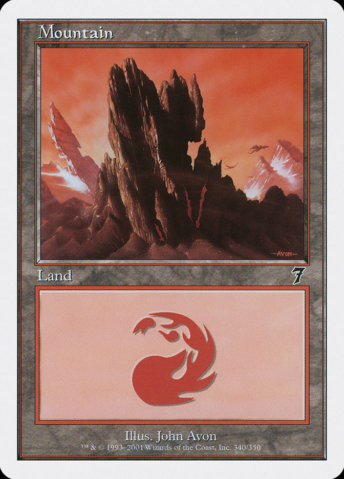 Mountain (340) [Seventh Edition] | Boutique FDB TCG