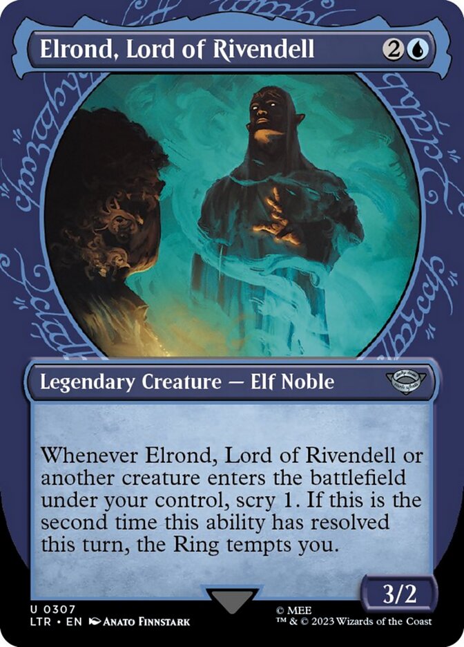 Elrond, Lord of Rivendell (Showcase Ring Frame) [The Lord of the Rings: Tales of Middle-Earth] | Boutique FDB TCG
