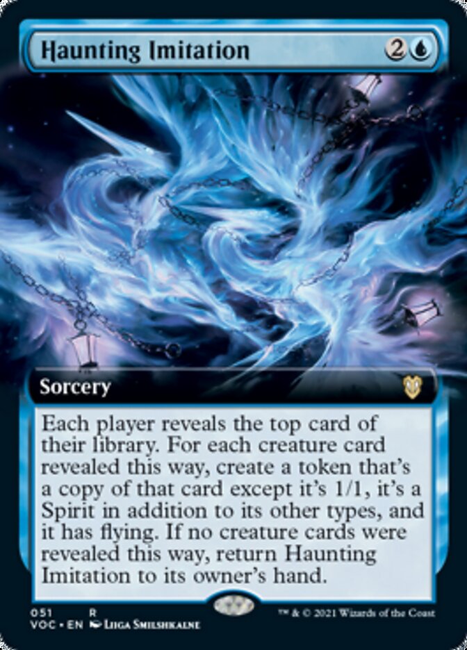 Haunting Imitation (Extended Art) [Innistrad: Crimson Vow Commander] | Boutique FDB TCG