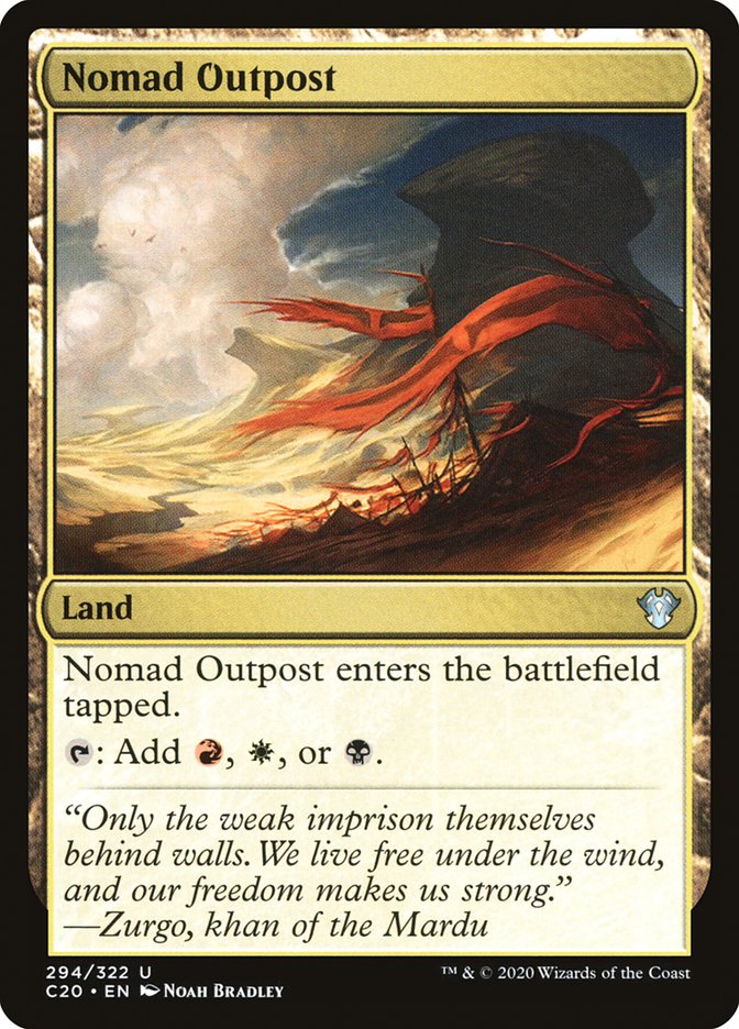 Nomad Outpost [Commander 2020] | Boutique FDB TCG