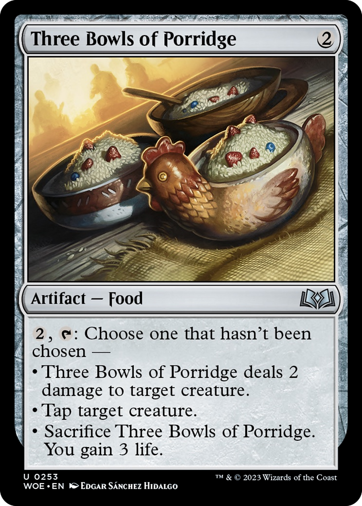 Three Bowls of Porridge [Wilds of Eldraine] | Boutique FDB TCG