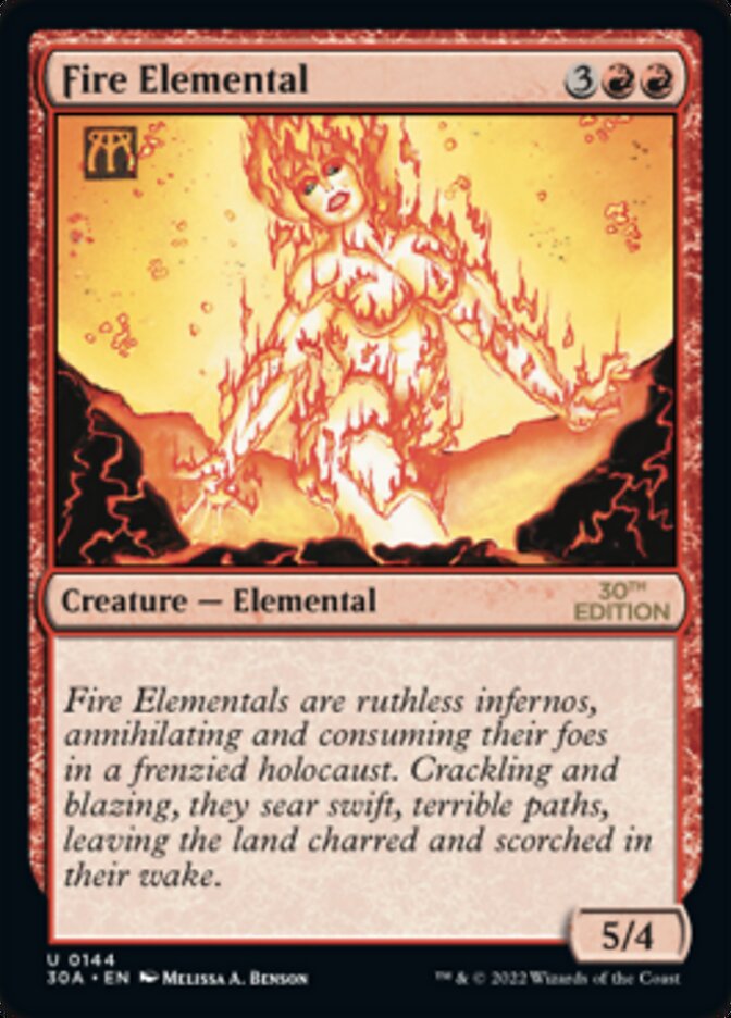 Fire Elemental [30th Anniversary Edition] | Boutique FDB TCG