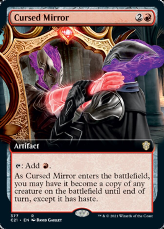 Cursed Mirror (Extended Art) [Commander 2021] | Boutique FDB TCG