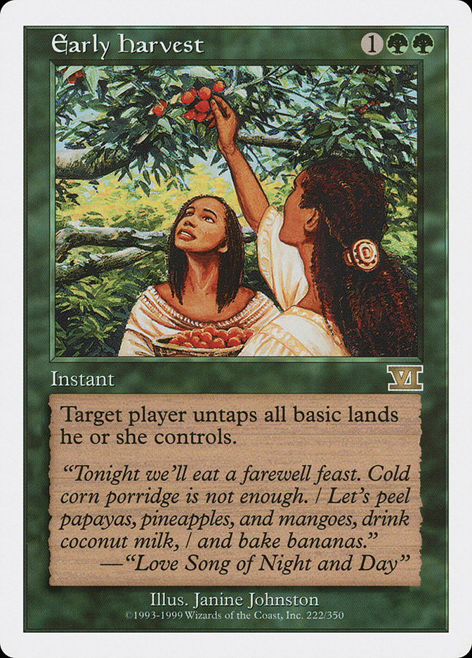 Early Harvest [Classic Sixth Edition] | Boutique FDB TCG