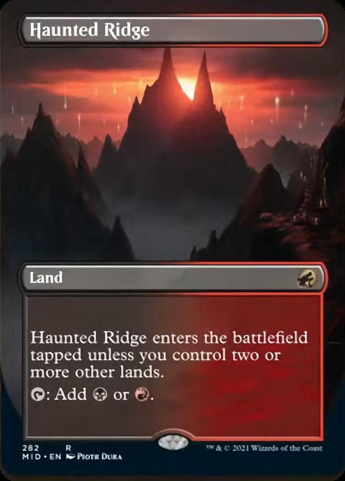 Haunted Ridge (Borderless Alternate Art) [Innistrad: Midnight Hunt] | Boutique FDB TCG