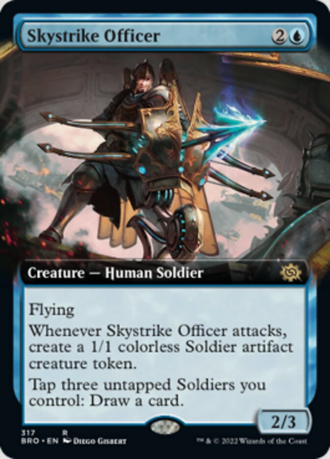 Skystrike Officer (Extended Art) [The Brothers' War] | Boutique FDB TCG