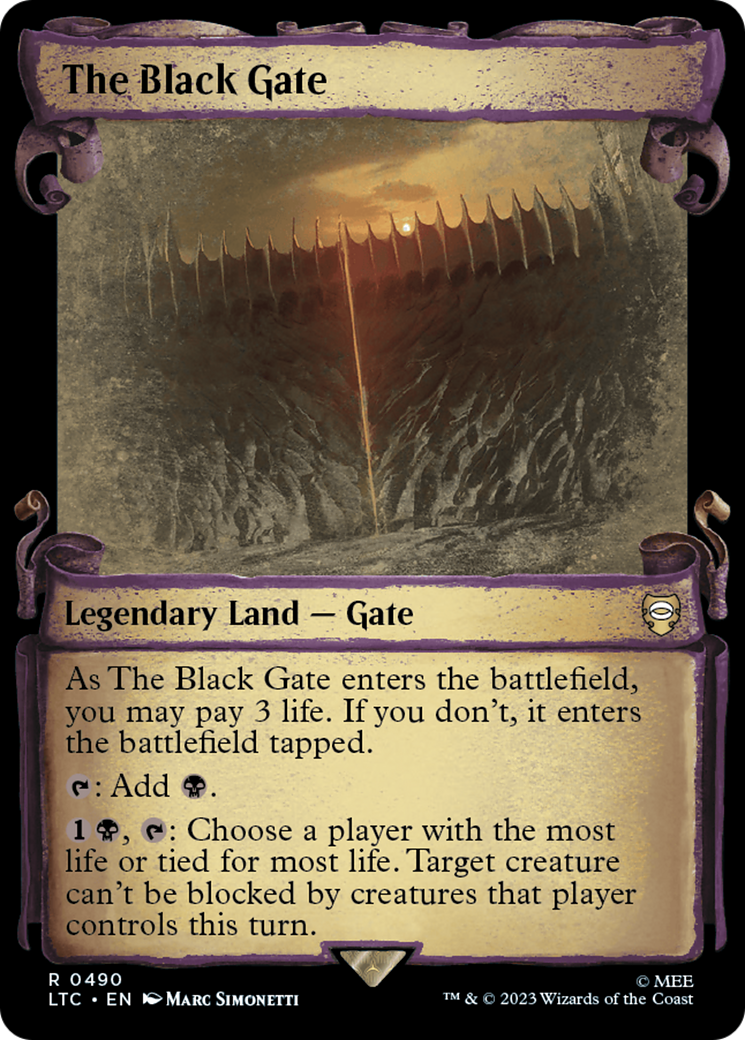 The Black Gate [The Lord of the Rings: Tales of Middle-Earth Commander Showcase Scrolls] | Boutique FDB TCG