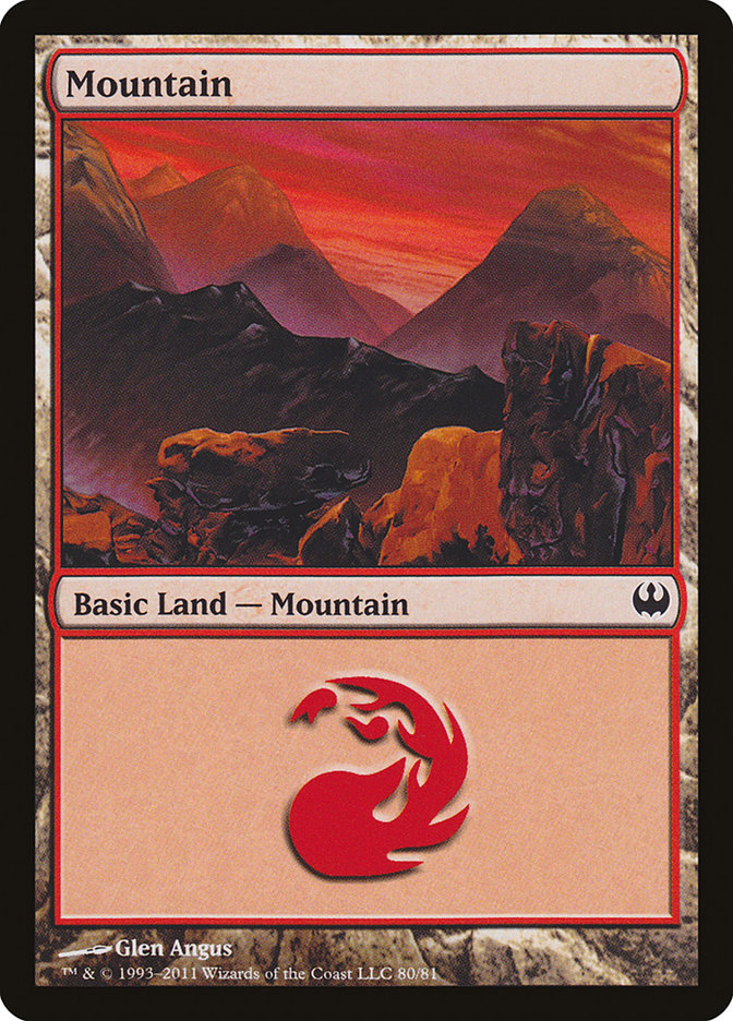 Mountain (80) [Duel Decks: Knights vs. Dragons] | Boutique FDB TCG