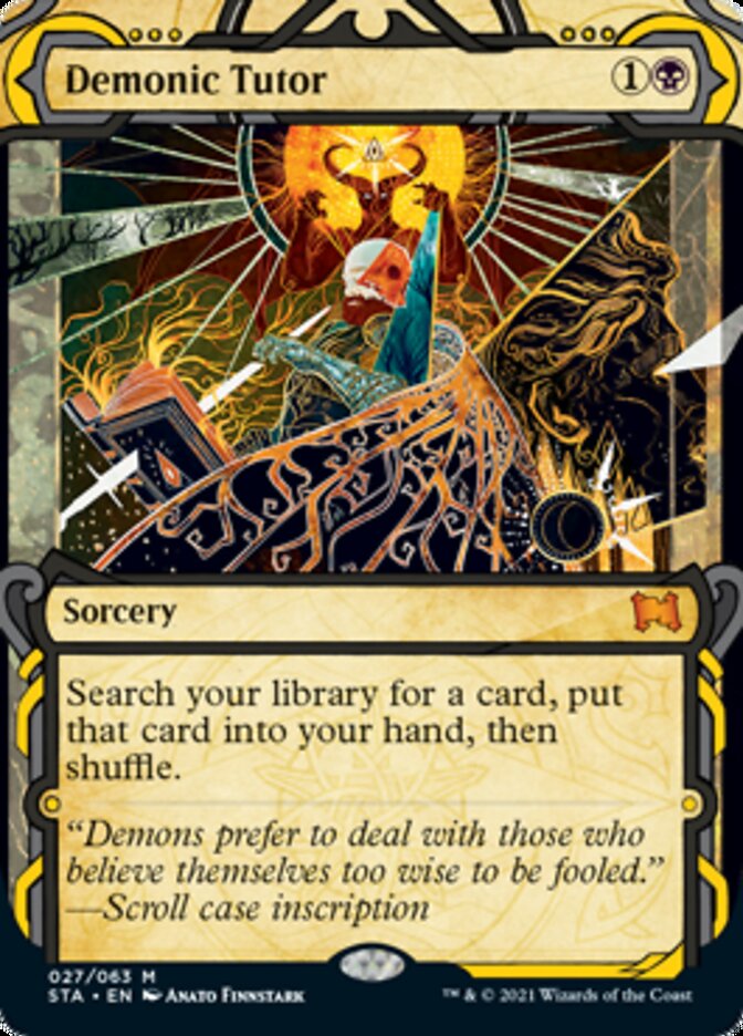 Demonic Tutor (Foil Etched) [Strixhaven: School of Mages Mystical Archive] | Boutique FDB TCG