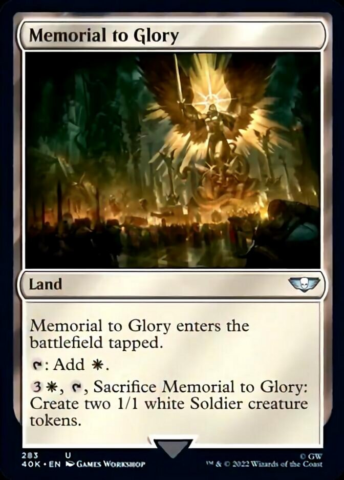 Memorial to Glory (Surge Foil) [Warhammer 40,000] | Boutique FDB TCG