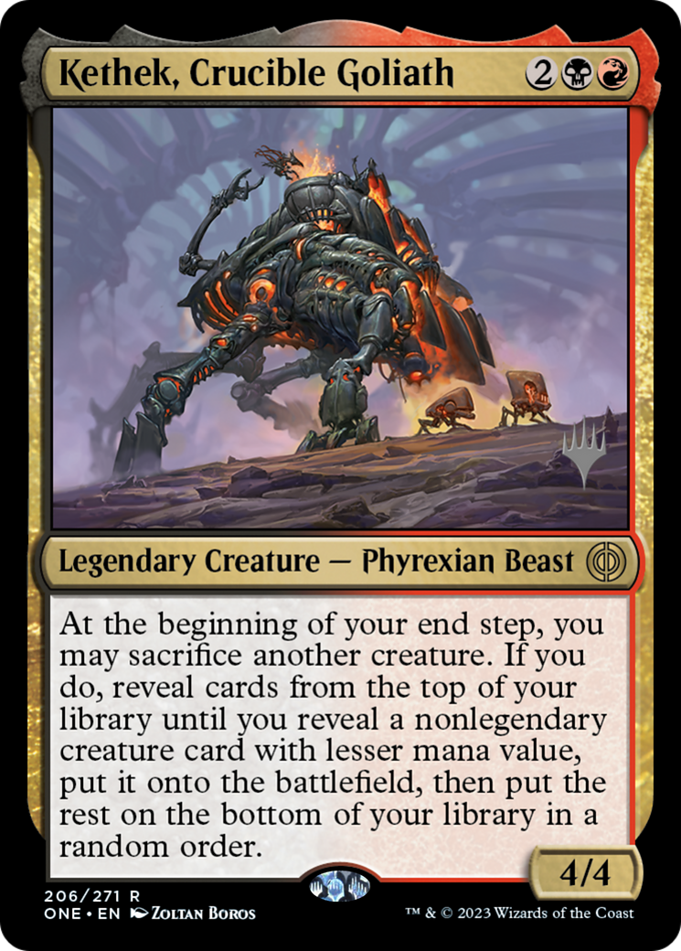Kethek, Crucible Goliath (Promo Pack) [Phyrexia: All Will Be One Promos] | Boutique FDB TCG