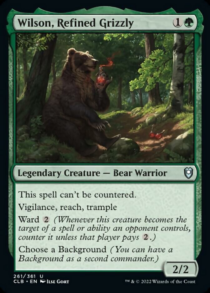 Wilson, Refined Grizzly [Commander Legends: Battle for Baldur's Gate] | Boutique FDB TCG