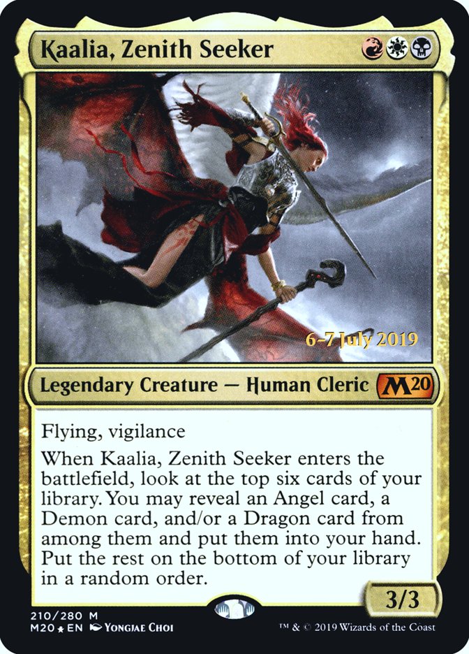 Kaalia, Zenith Seeker [Core Set 2020 Prerelease Promos] | Boutique FDB TCG