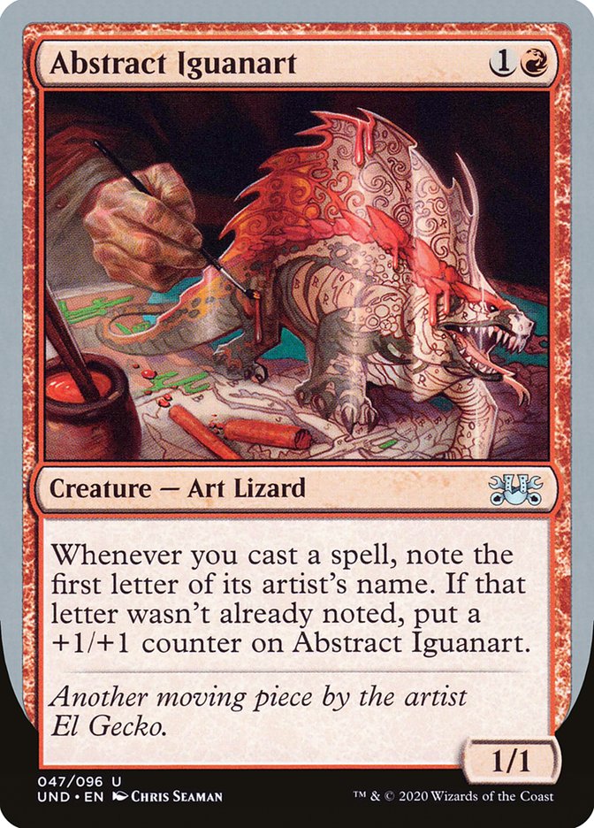Abstract Iguanart [Unsanctioned] | Boutique FDB TCG