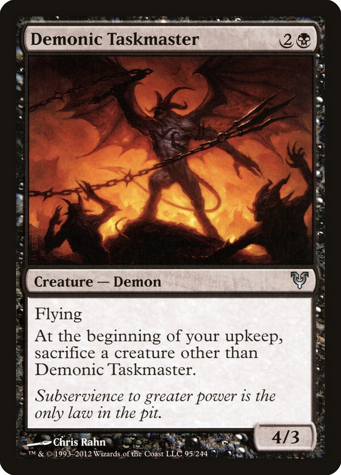 Demonic Taskmaster [Avacyn Restored] | Boutique FDB TCG