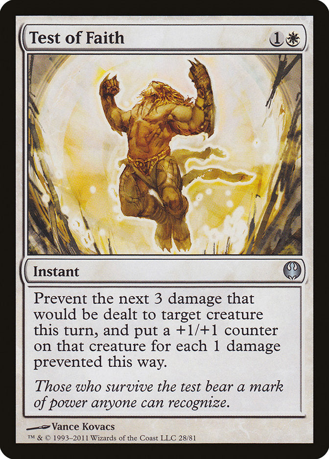 Test of Faith [Duel Decks: Knights vs. Dragons] | Boutique FDB TCG
