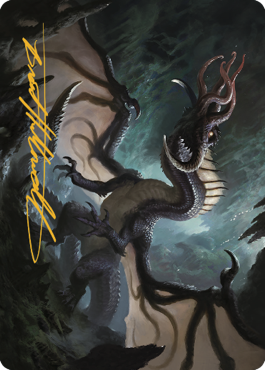 Brainstealer Dragon Art Card (Gold-Stamped Signature) [Commander Legends: Battle for Baldur's Gate Art Series] | Boutique FDB TCG