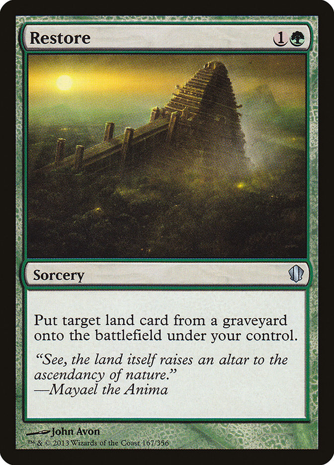 Restore [Commander 2013] | Boutique FDB TCG